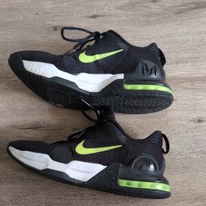 Black and Green Athletic Sneakers